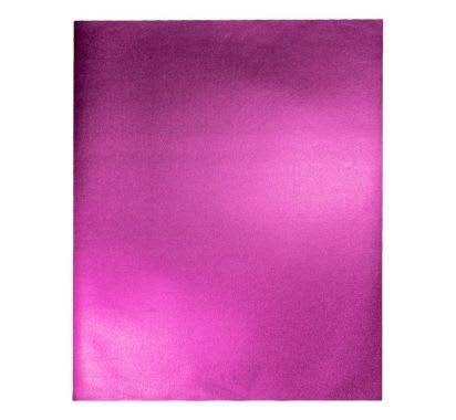 Goma Eva 50 cm x 70 cm Metálico Rosado x 1 Pliego