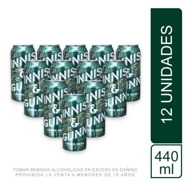 Pack 12 Innis Lager Lata 440ml