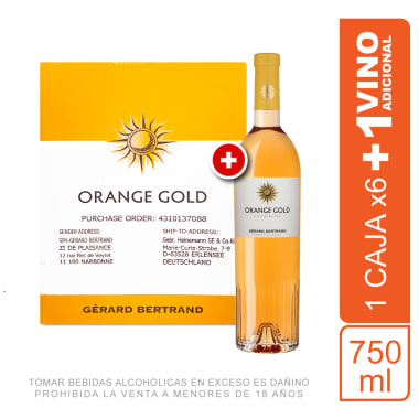 Caja Orange Gold 750ml x 7 unidades