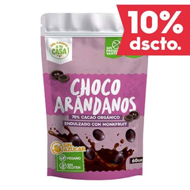 CHOCO ARANDANOS SIN AZUCAR X 60GR