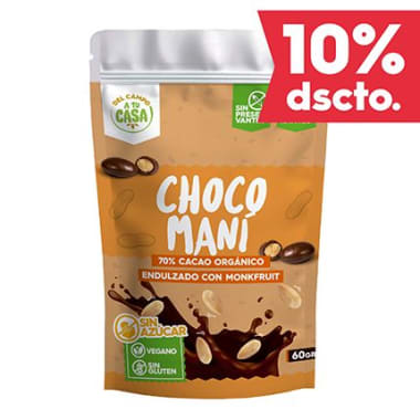 CHOCO MANÍ SIN AZUCAR X 60GR