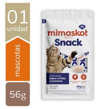 MIMASKOT GATOS SNACK CREM 56gr