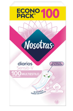 NOSOTRAS PROTEC. DIARIO SENSITIVE CJ 100UN