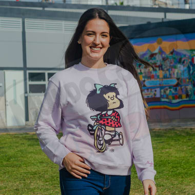 POLERA BASICA MUJER MAFALDA LILA