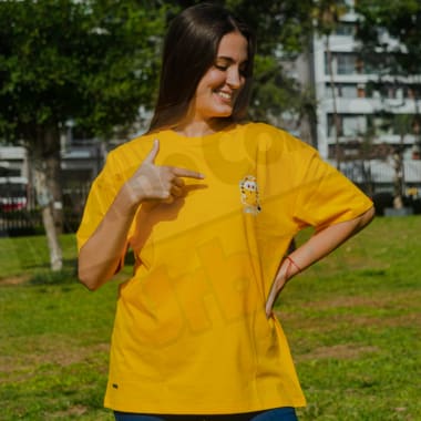 POLO OVERSIZE MC MUJER GARFIELD: Fuera de casa