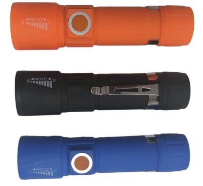 IMP LINTERNA T/ESFERO RECARG USB (24U)