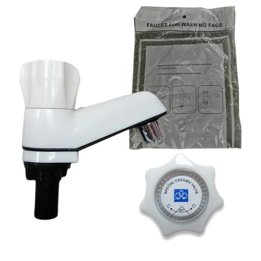 IMP LLAVE P/LAVABO PVC BLANCO PP-1