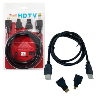 IMP CABLE HDMI 3en1 MINI-MICRO USB 1.5MTS