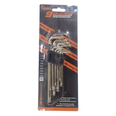 IMP JGO LLAVES TORX CORTA 9PCS T10-T50 NG