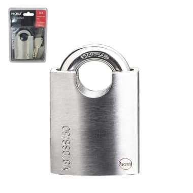 IMP CANDADO HOSI BLINDADO ACERO INOX V6 60MM