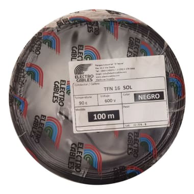 ELECTROCABLE SOLIDO #16  TFN 600V 90C