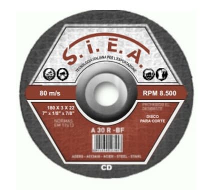 SIEA DISCO C/METAL 7"X1/8 CD (50UXCJ)