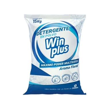 *OF DISMA DETERGENTE WINPLUS SACO 15KG POLVO FLORAL