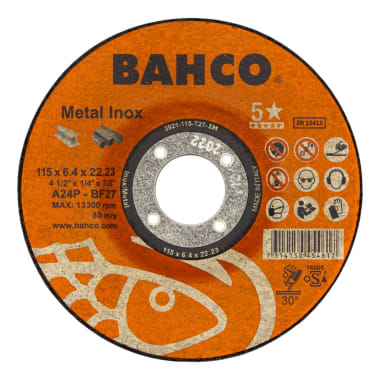 *OF BAHCO DISCO DESBASTE METAL-A/INOX 4 1/2x1/4 11