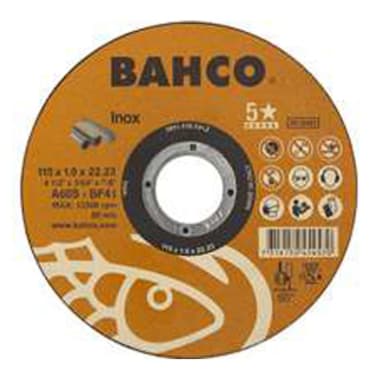 BAHCO DISCO C/METAL-A/INOX PL 4 1/2x1/16 115X1