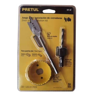 PRET KIT P/INSTALAR CERRADURAS 3PZ 23549