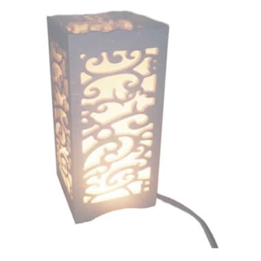 *LQ IMP LAMP LED MOSAICO P/VELADOR MADERA TALL