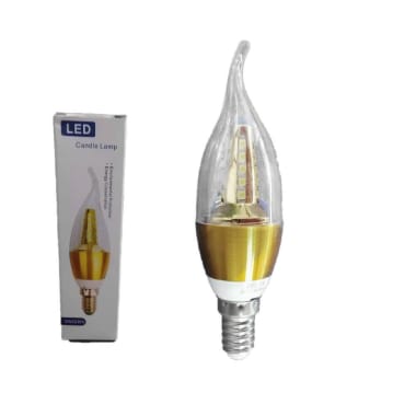 *LQ IMP FOCO VELA LED 5W ALUM DOR.E14 6500K  C