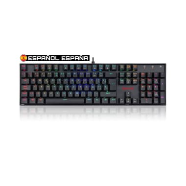 Teclado Redragon MITRA Spanish-SPS RED SWITCH BLACK