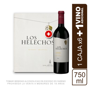 Caja de Vinos Los Helechos Cabernet de Cabernets 750ml x 7 unidades