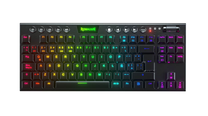 Teclado Redragon HORUS TKL Wireless. Spanish K621-RGB-SP RED SWITCH