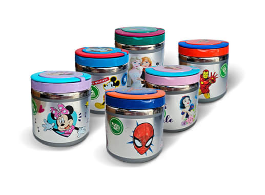 CONSERVADOR DE COMIDA 600ML LICENCIAS VARIAS (24 UND) (1487599)