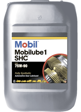 MOBILUBE 1 SHC 75W-90, 20 LT 