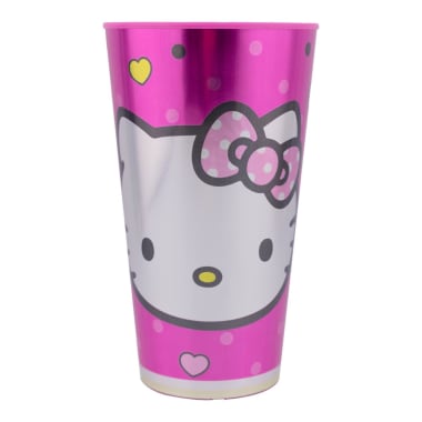 Vaso Metalizado Hello Kitty 600 Ml