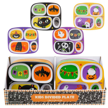 Plato Infantil C/Divisiones Halloween