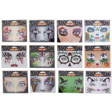 Face Art Lentejuela Halloween