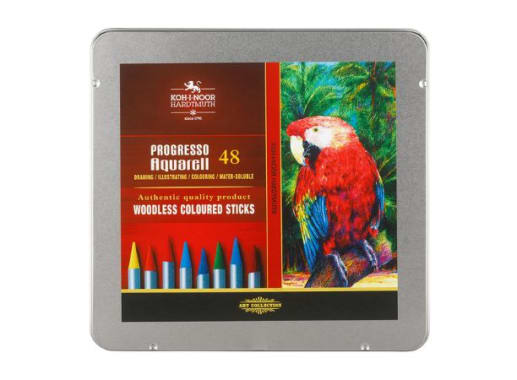 CAJA KIN MINAS DE COLORES PROGRESSO ACUARELA 48 UNID KIN (8786)