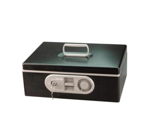 CAJA DE SEG. EAGLE C/LLAVE Y CLAVE   NEGRO (8868L)