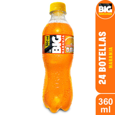 BIG NARANJA PET NO RETORNABLE 360 ml 24 pack
