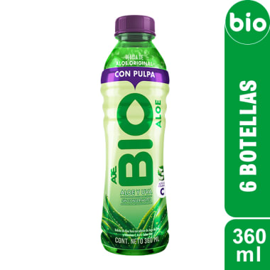 BIO ALOE VERA NATURAL 360 ML 6 PACK 