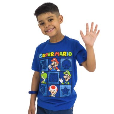 POLO MARIO BROS AZUL
