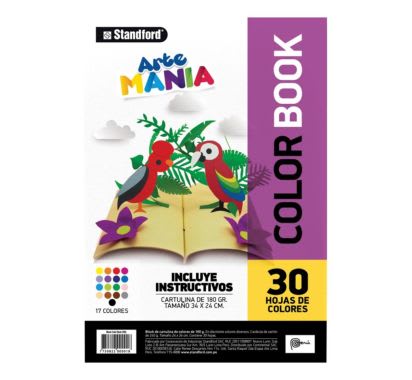 BLOCK STDF CARTULINAS COLORBOOK 30HJ