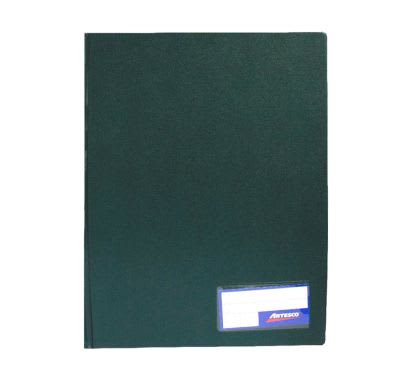 FOLDER D/TAPA T/OF C/GUSANO VERDE OSCURO