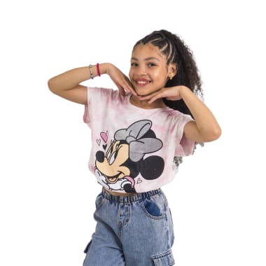 POLO MODA MC MINNIE MOUSE NIÑA ROSADO