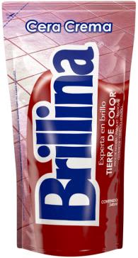 Cera Crema Piso Madera Tierra Color 340cc - BRILLINA