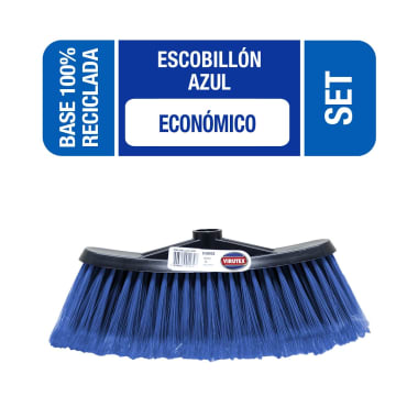 Escobillon Económico  Azul Clásica - Virutex