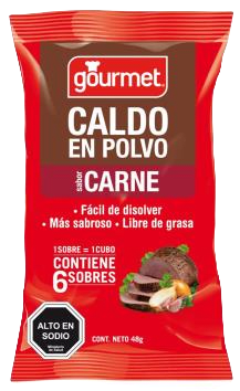 Caldo Polvo Sabor Carne 6Un