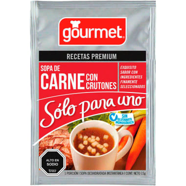  Sopa Carne Con Crutones S.P.Uno 15G Gourmet