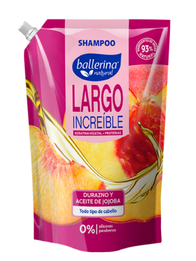 Ballerina Shampoo Largo Increible doypack 750ml
