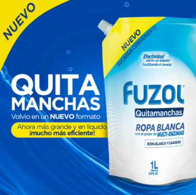 (12unid) Caja de Fuzol Quita Manchas Blanco doypack 1000ml