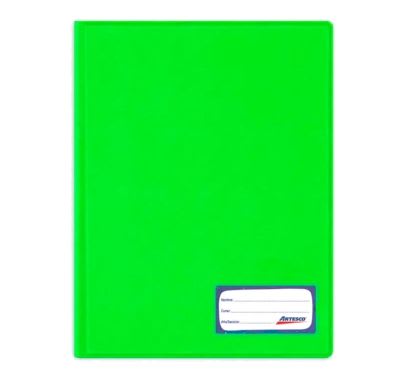 FOLDER D/TAPA T/OF C/GUSANO VERDE LIMON