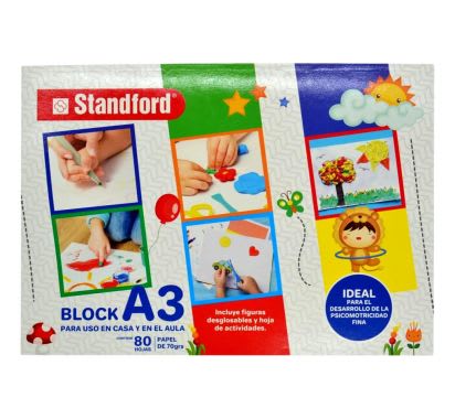 BLOCK STDF PRE-ESCOLAR PAPEL A-3 80HJ 70GR