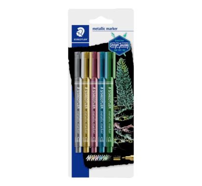 MARCADOR METALICO BLISTER X 5