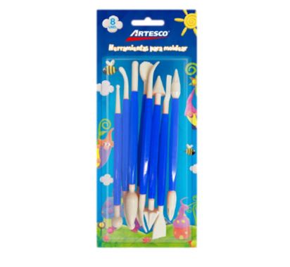 HERRAMIENTAS MOLDEABLES SET X 8 UND