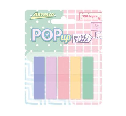 BANDERITAS POP UP PASTEL 30H 5 COL