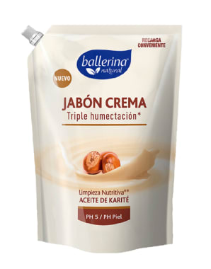 Ballerina Jabón Crema Karite doypack 750ml